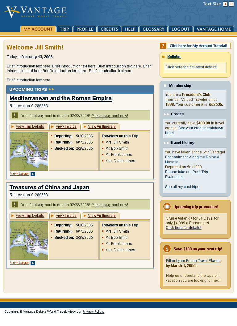 vantage travel ratings